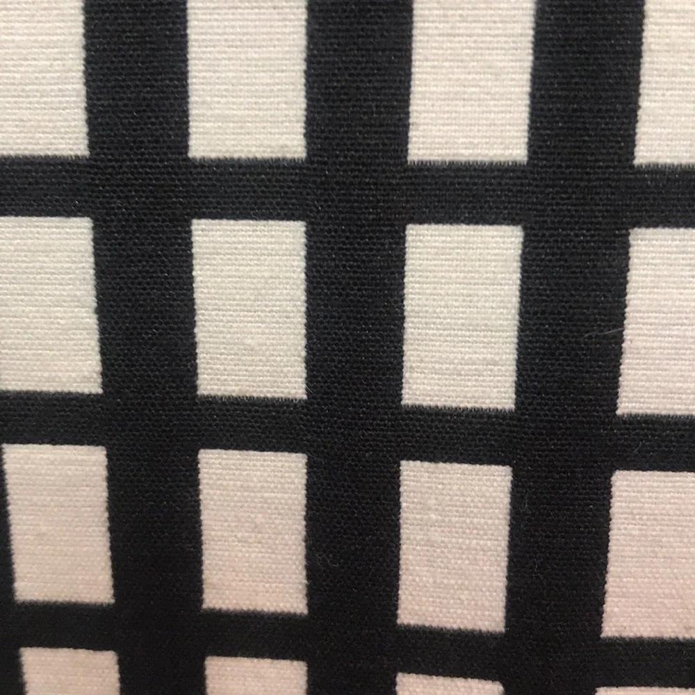 J. Crew Black and White Grid Pencil Skirt